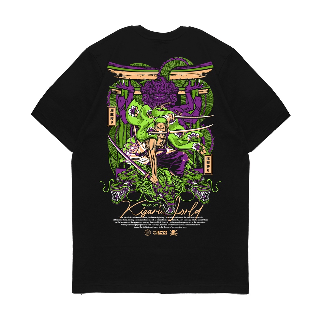 Kizaru One Piece Anime T-Shirt RORONOA ZORO | Shopee Singapore