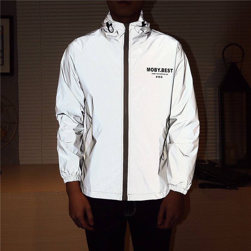 windbreaker reflective jacket