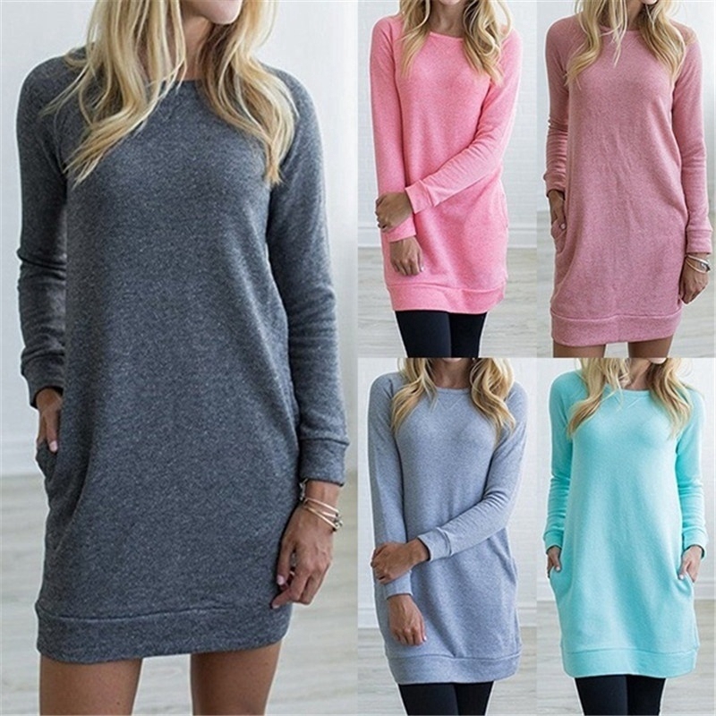 Women Long Sleeve Autumn Loose T Shirt 