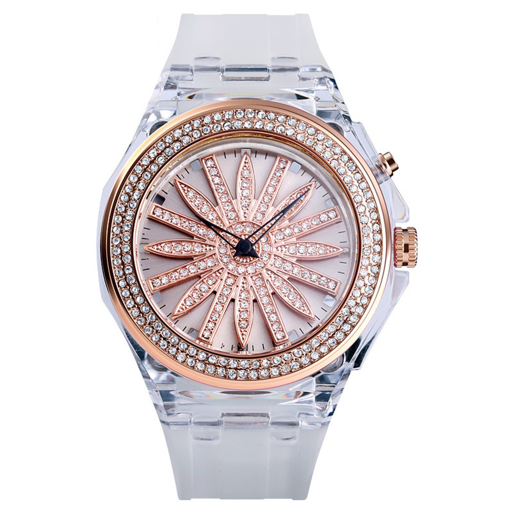 digital watch with leather band