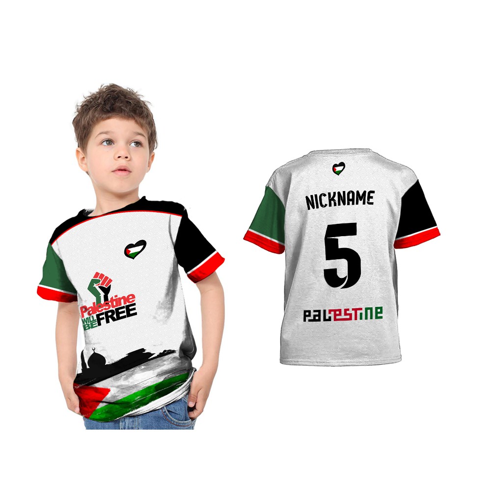 Palestine Children S Jersey Jersey Palestine 2018 2019 2020 Futsal Football Sportswear Shopee Singapore