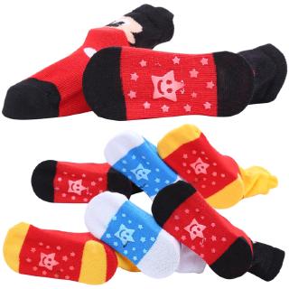 Cartoon Winnie Non Slip Baby Socks 3 Pairs Set with Non Skid Soles for 0-3 Years Infants Toddlers #2