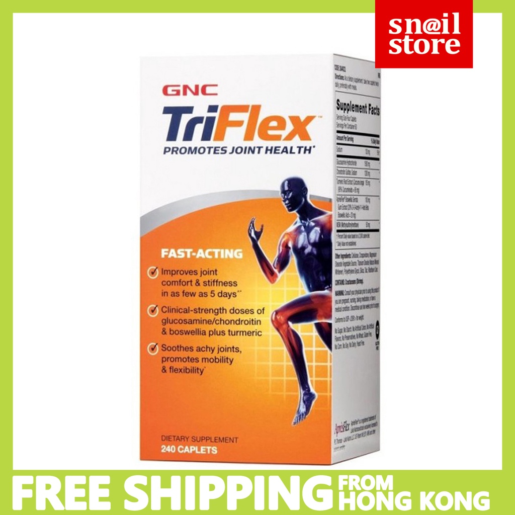 GNC TriFlex Fast Acting 240 Caplets (Exp 2025) 5 days fastacting Joint