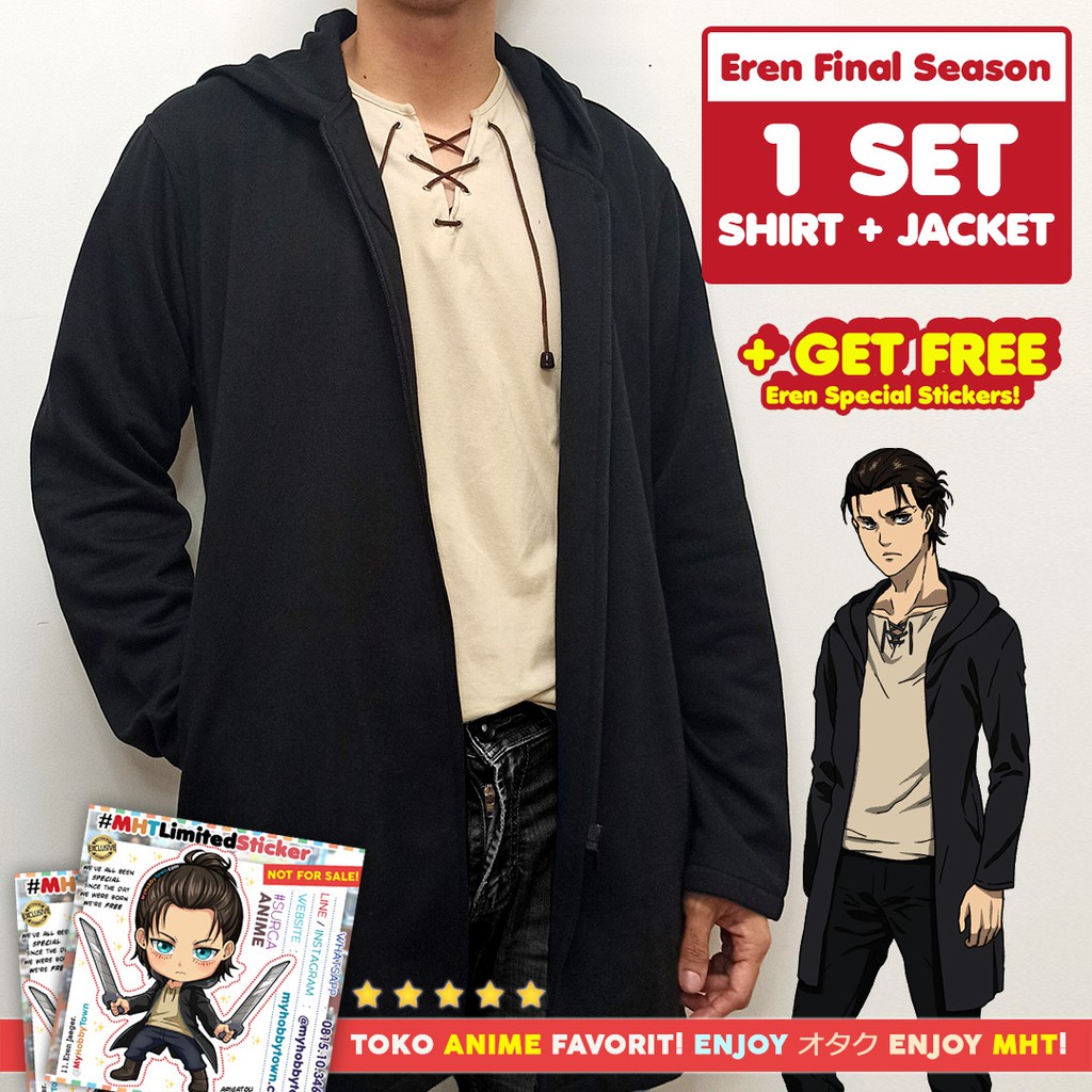 eren yeager cosplay shirt