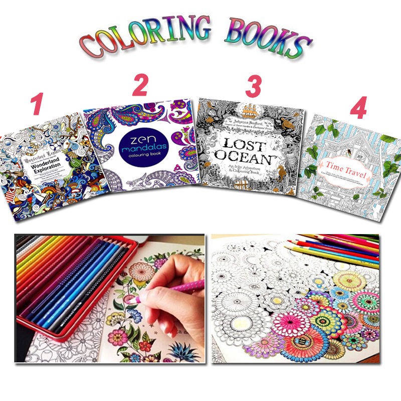 Download Coloring Books For Adults Kids Relieve Stress Graffiti Drawing Shopee Singapore