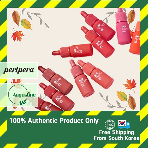 Peripera Ink The Velvet Ad 01 Good Brick 02 Celeb Deep Rose 03 Red Only 04 Vitality Coral 06 Purdy Red 07 Girlish Red 08 Sellout Red 09 Sparkling Pink 10 Better