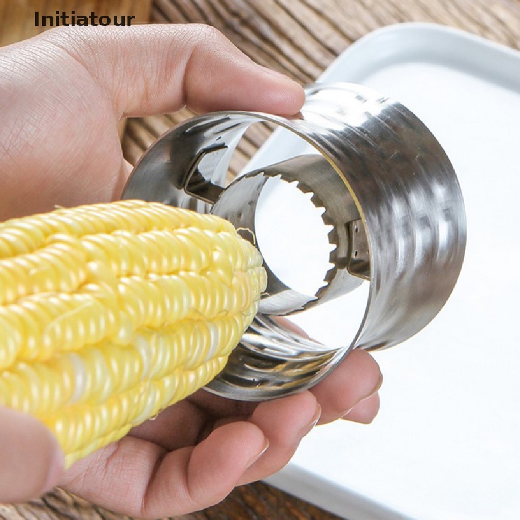 [Initiatour] Corn Stripper Stainless Steel Corn Cob Peeler Slicer