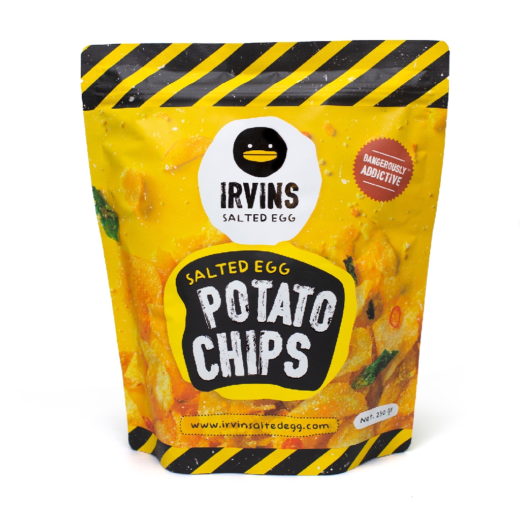 IRVINS Salted Egg Potato Chips 230g (Big) (Halal) | Shopee Singapore