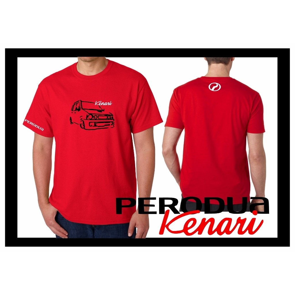  BAJU  T SHIRT  PERODUA KENARI 100 COTTON  ROUND NECK 