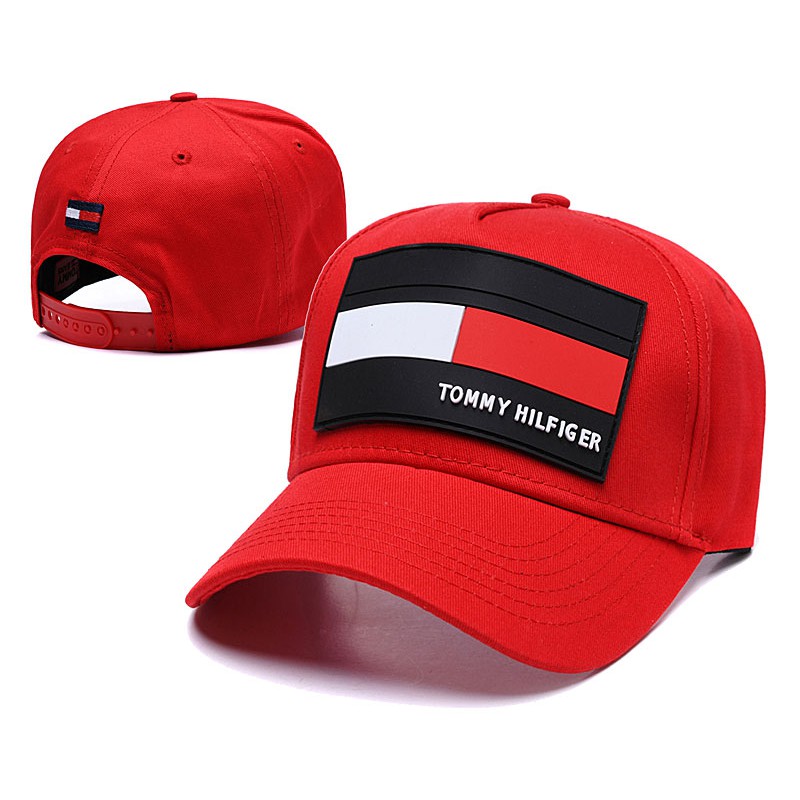 red stripe baseball cap