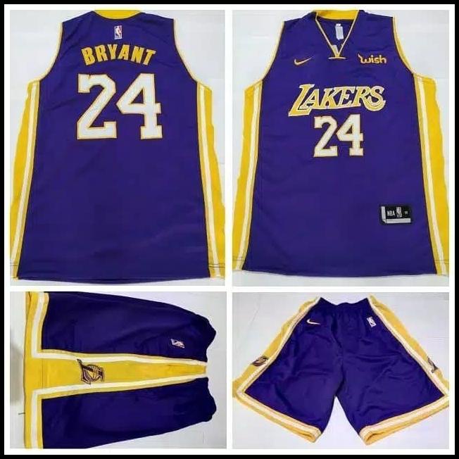 UNGU Nba Lakers Purple Kobe Bryant Basketball Jersey Shopee Singapore