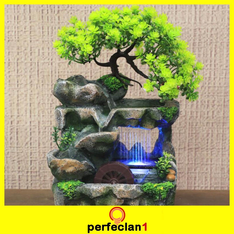 [HOT!] Indoor Water Fountains SPA Yoga Zen Desk Rockery Waterfall