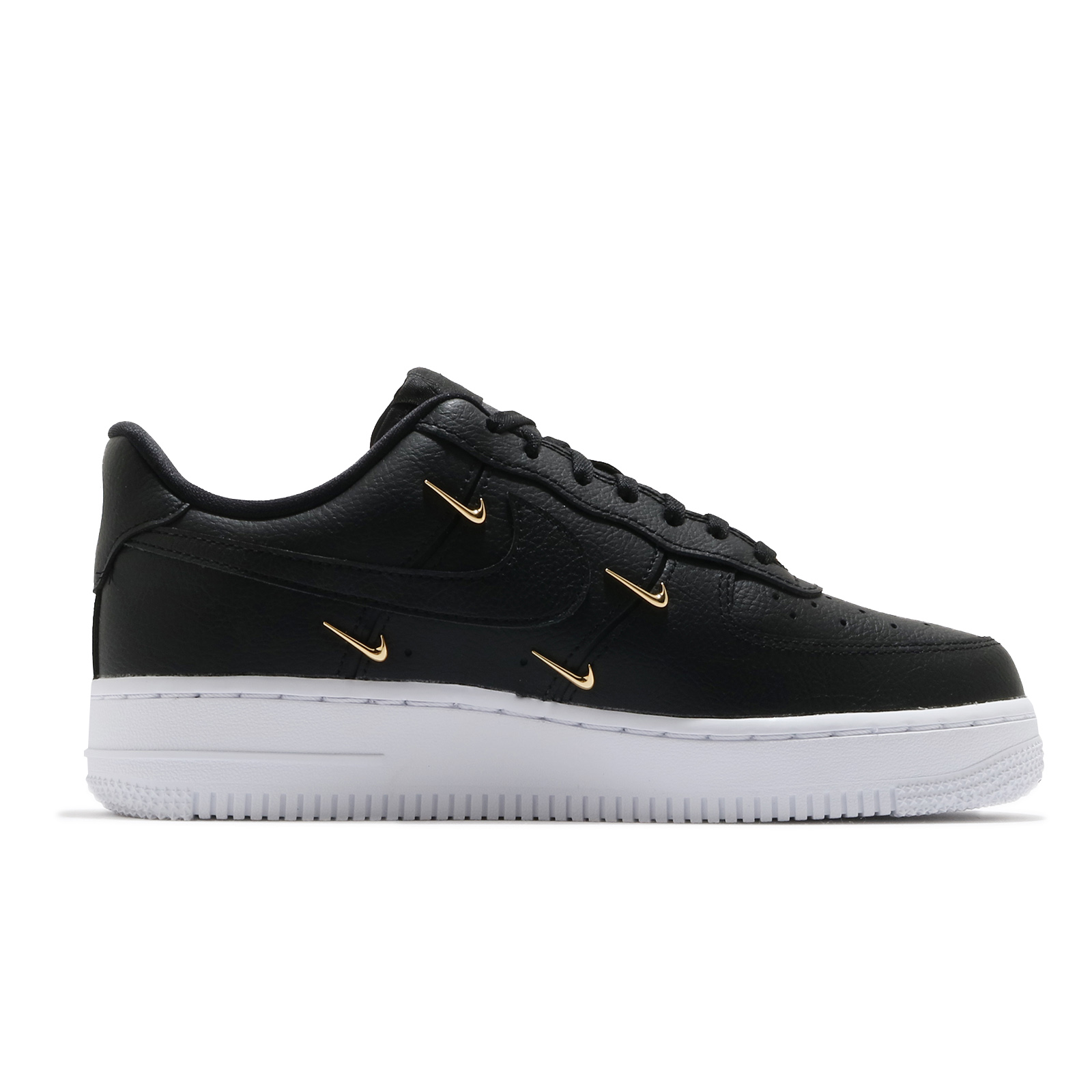 nike air force 1 black and gold