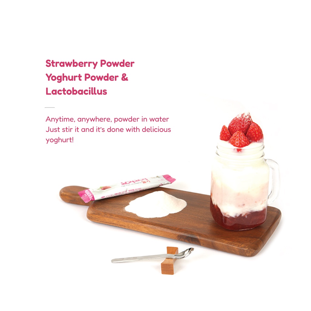 Image of Dekorea N Choice Yogu Yogu Powder Yoghurt Strawberry Easy Convenient Delicious Healthy #2