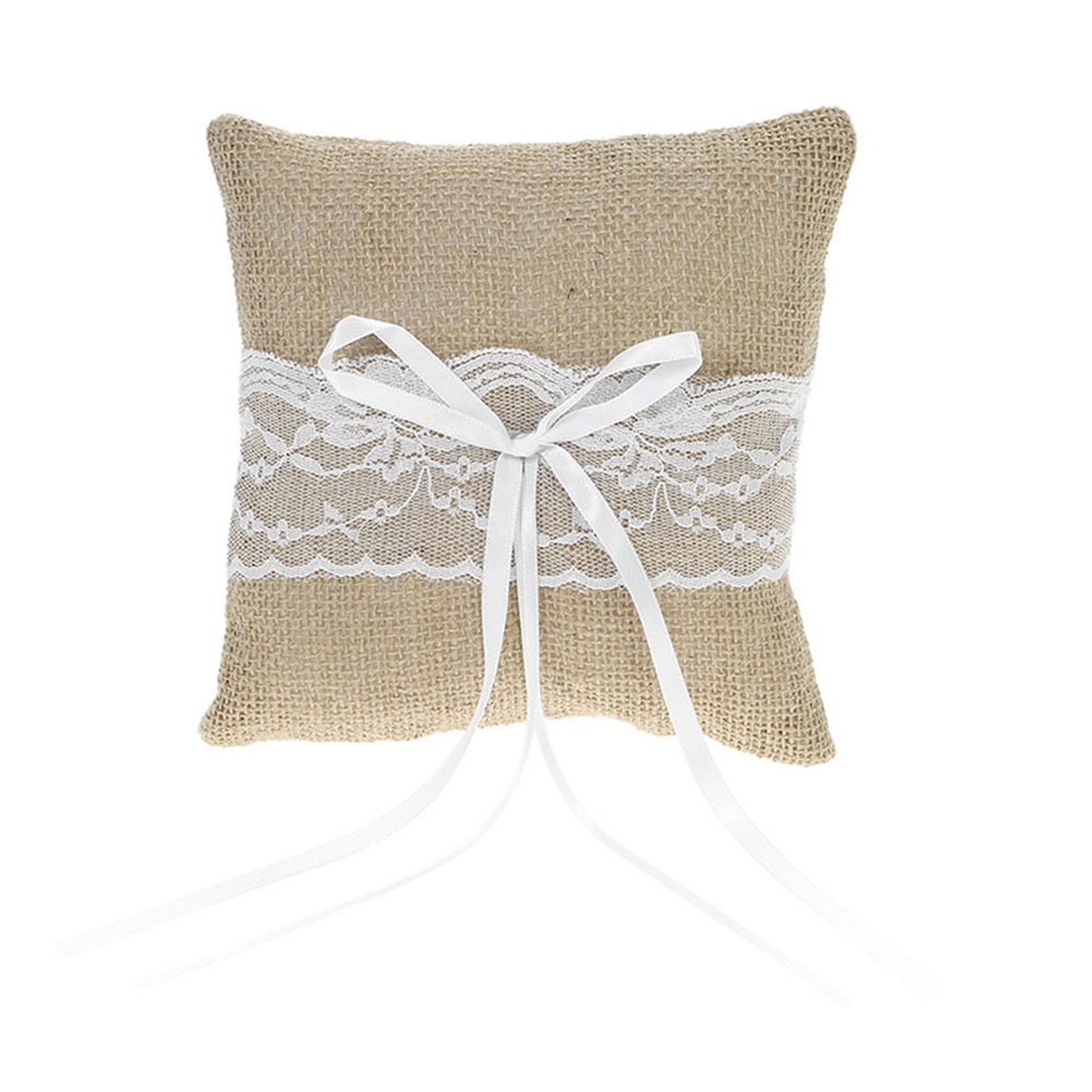 Accessories Jewelry Ring Pillow Creative Burlap Wedding Ring