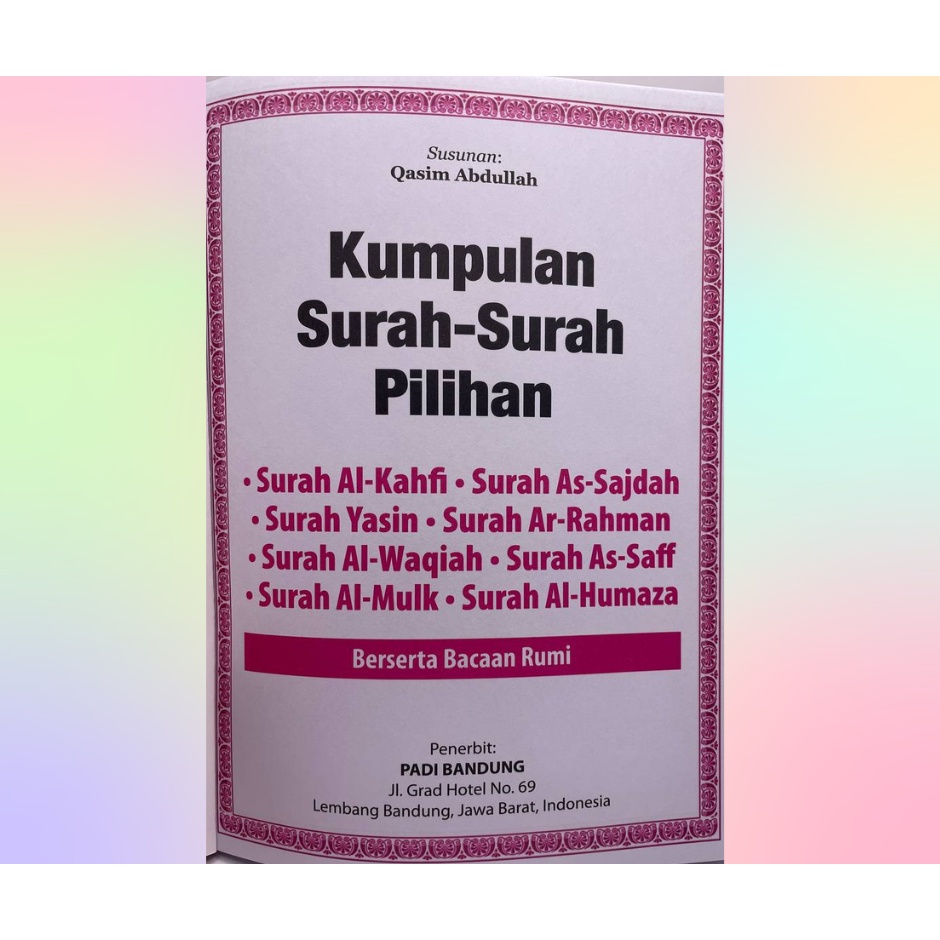 [Shop Malaysia] Read Selected-Surah-Shoulder In Rumi Reading With Translation Size A5 (YASIN)