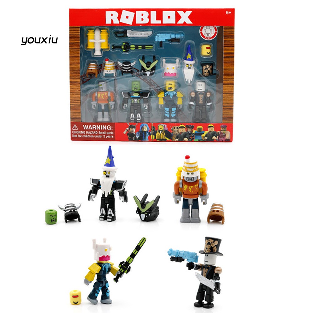 Children Roblox Robot Riot Anime Figurines Roblox Game Characters Figure Toys - build robots roblox game