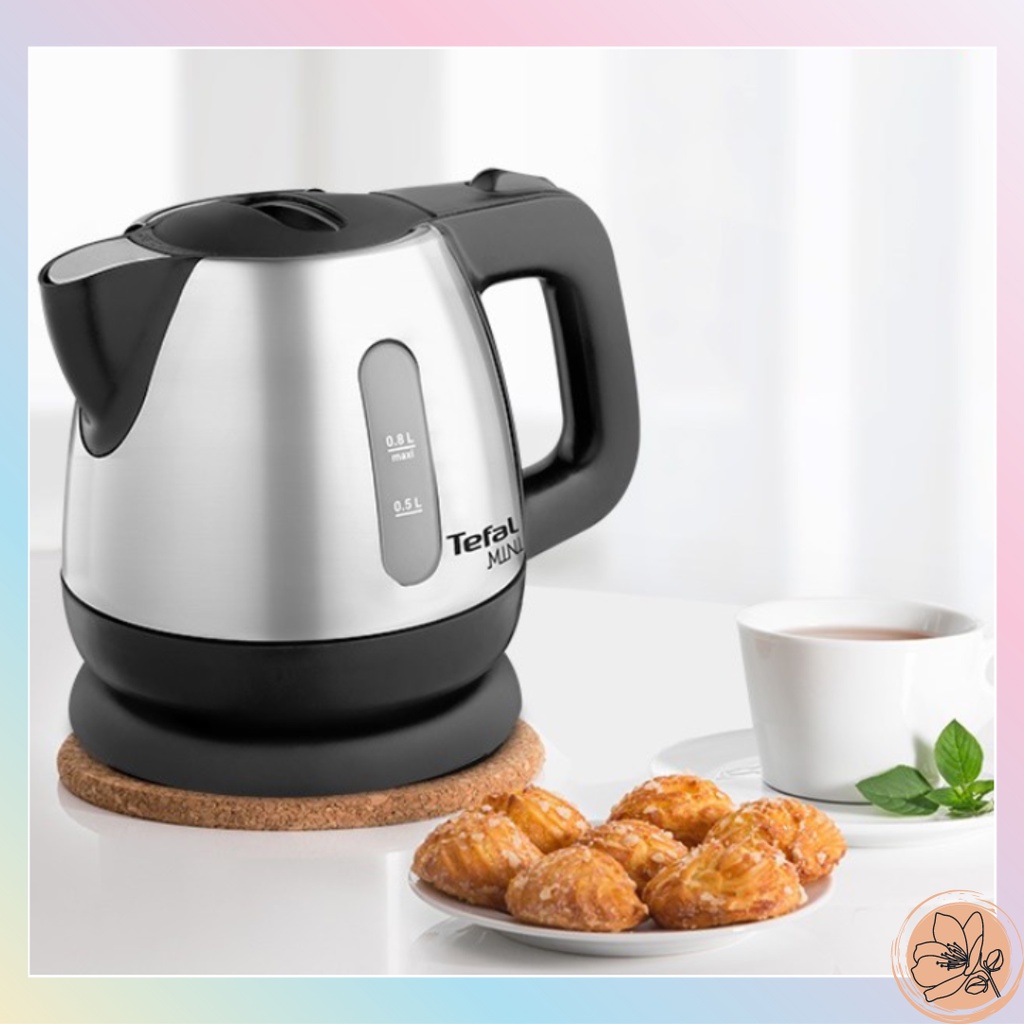 Tefal x Mini Stainless Steel Wireless Kettle 0.8 L Shopee Singapore