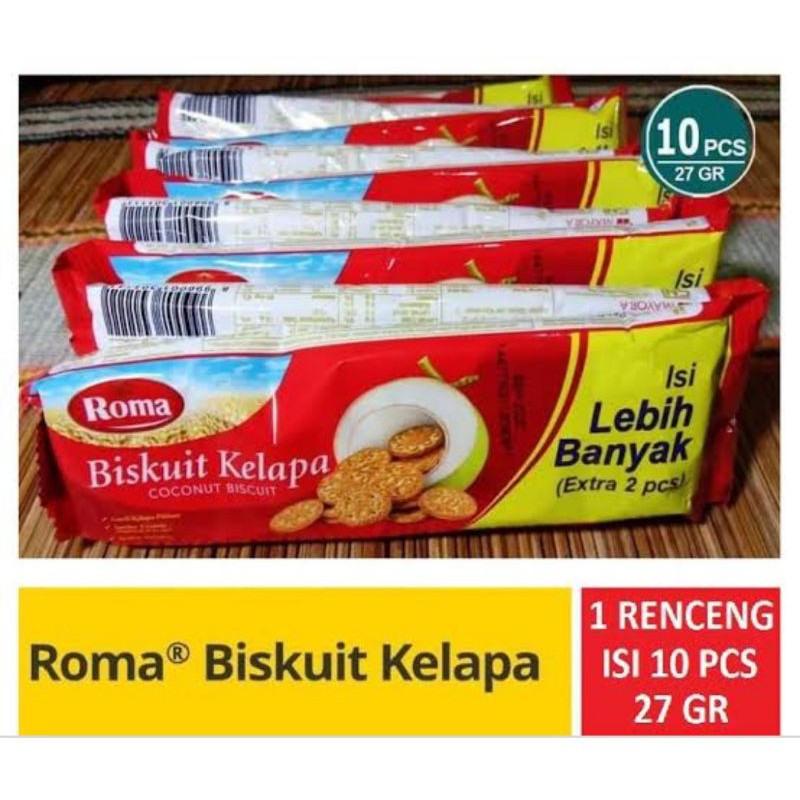 Roma Coconut Biscuits 10 Pack | Roma biskuit kelapa 10 pack | Shopee ...