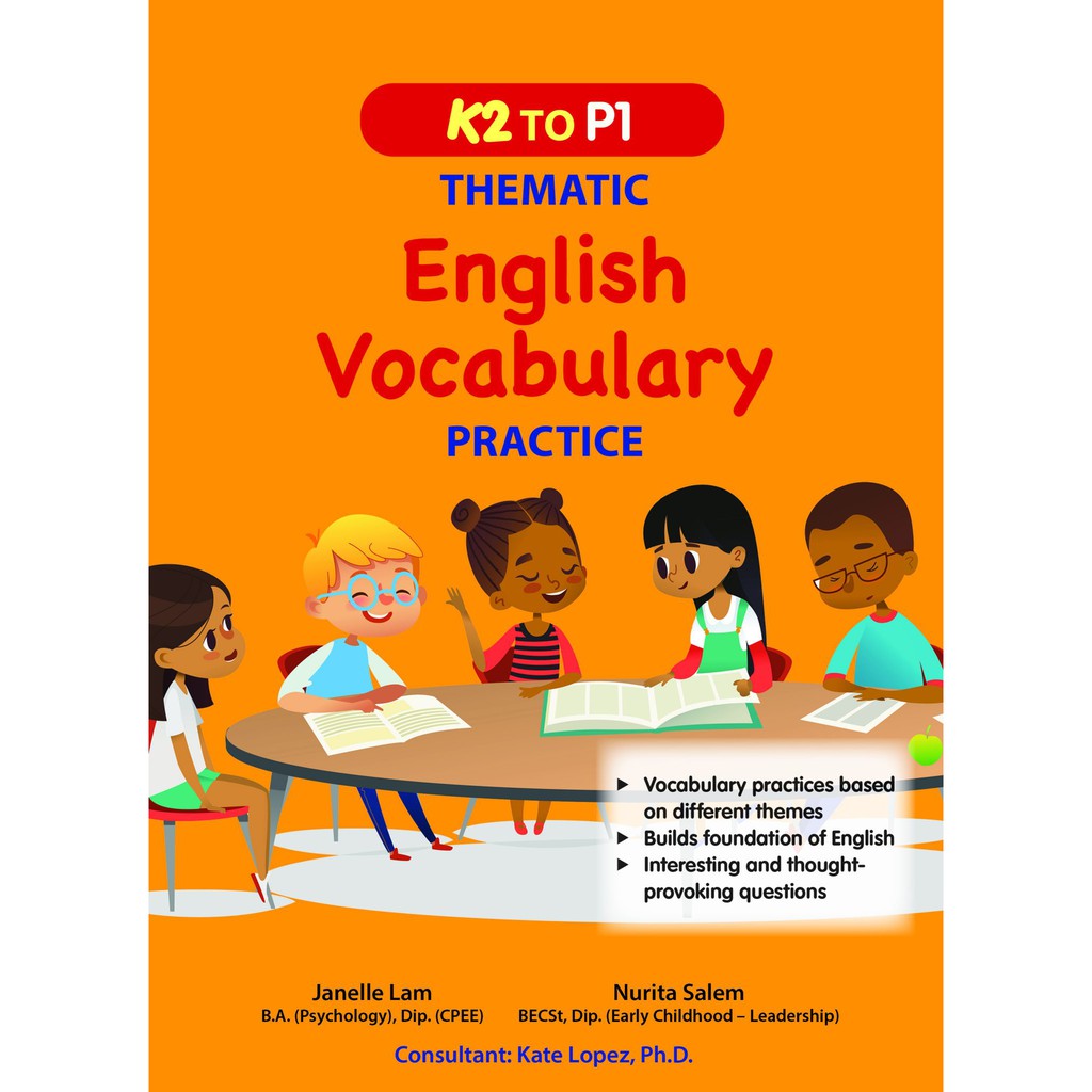 K2 To P1 Thematic English Vocabulary Practice Kindergarten English