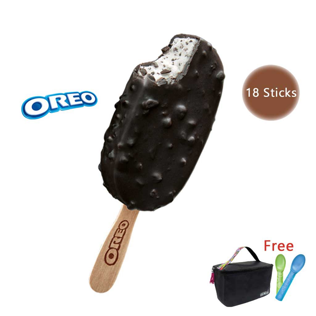 Oreo Stick Ice Cream 18 Sticks With Free Cooler Bag 2 X Ice Cream Scoops Shopee Singapore