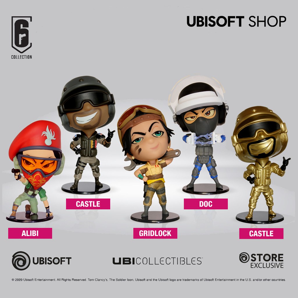 Rainbow Six Siege Six Collection Chibi Series 5 SET (5pcs) Ubisoft Shopee Singapore