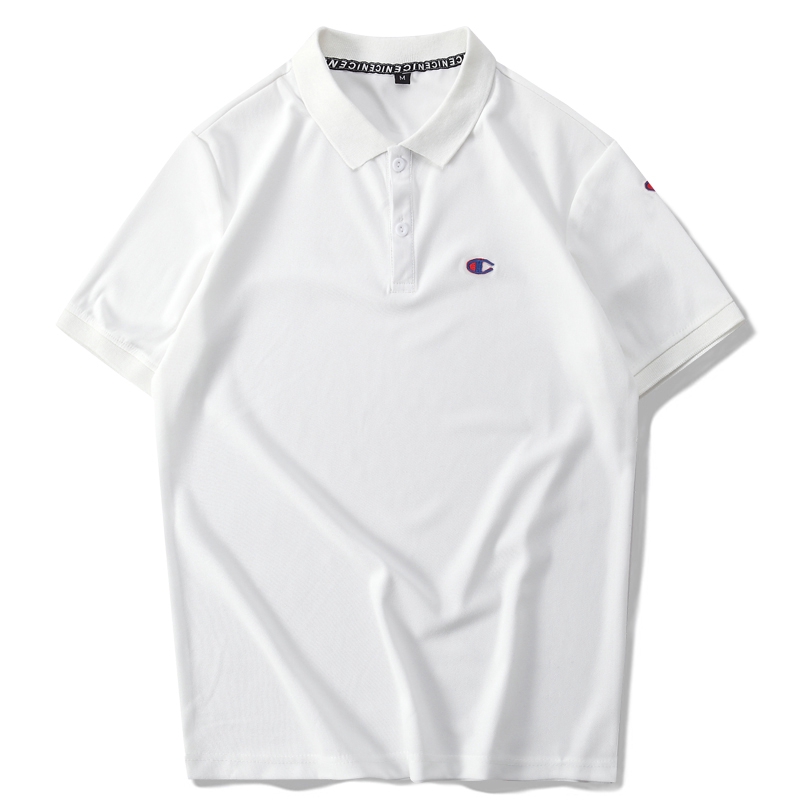 Polo Shirt Hong Kong Wind Yu Wenle Short Sleeve Embroidery