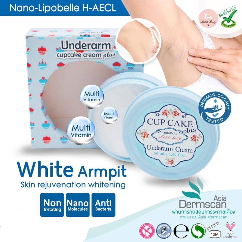 Shop Malaysia Little Baby Cup Cake Plus Underarm Whitening Cream From Thailand 50ml Shopee Singapore