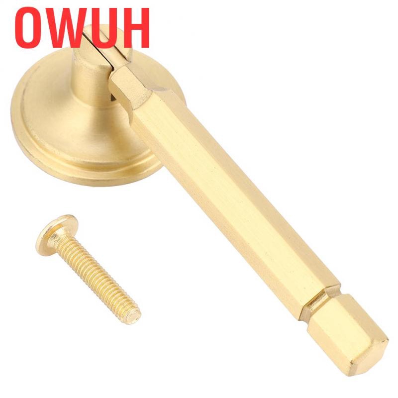 Owuh Chinese Style Brass Handle Single Hole Furniture Door Pulls