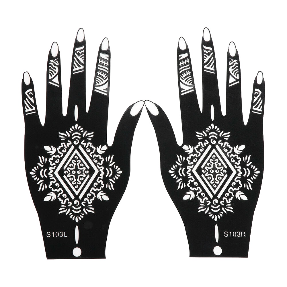 diy body art tattoo stencils temporary hand decal henna template sticker jp3 shopee singapore