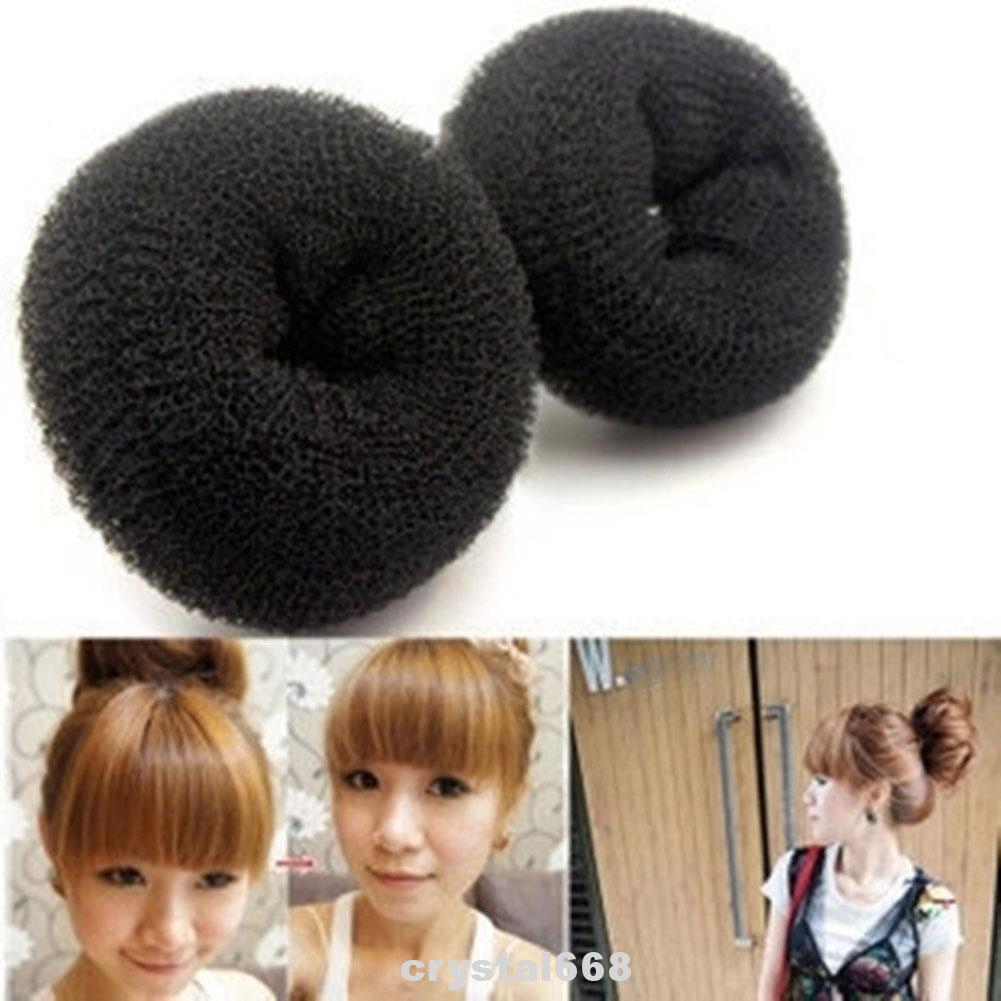 3 Pcs Donut Hair Bun Ring Shaper Fashion Hairstyle Maker Tool Set