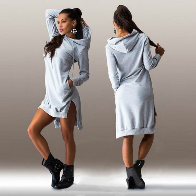 plus size hooded dress