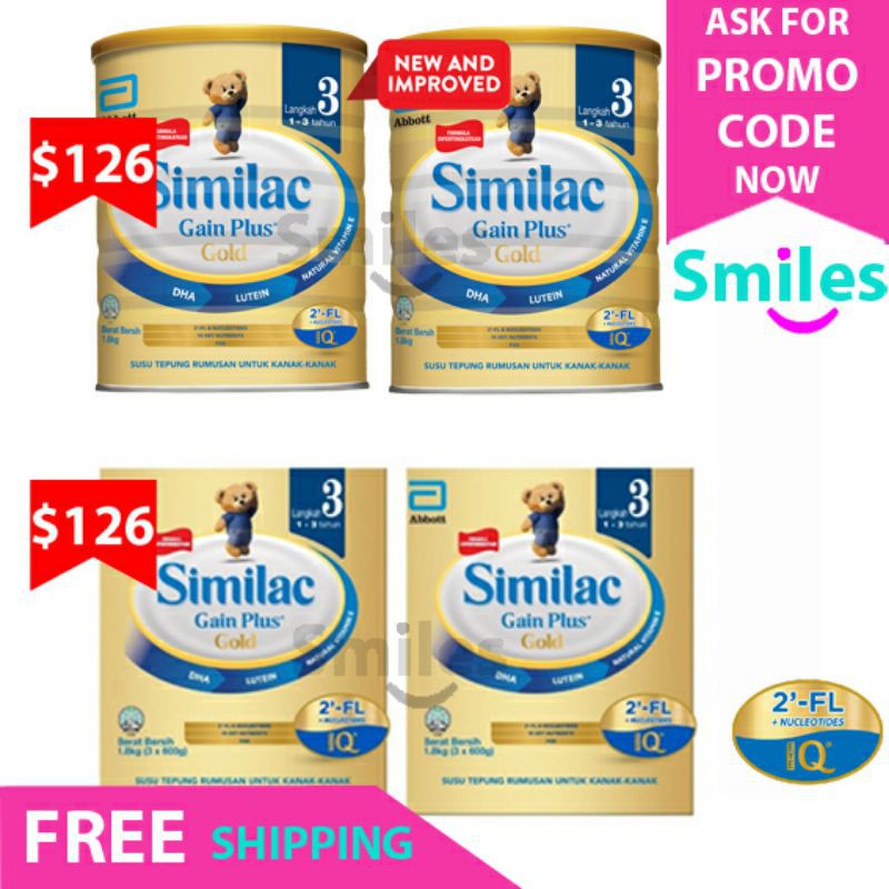 CHAT FOR PROMO CODE Stage 3 Similac Gain Plus Gold Stage 3 Shopee