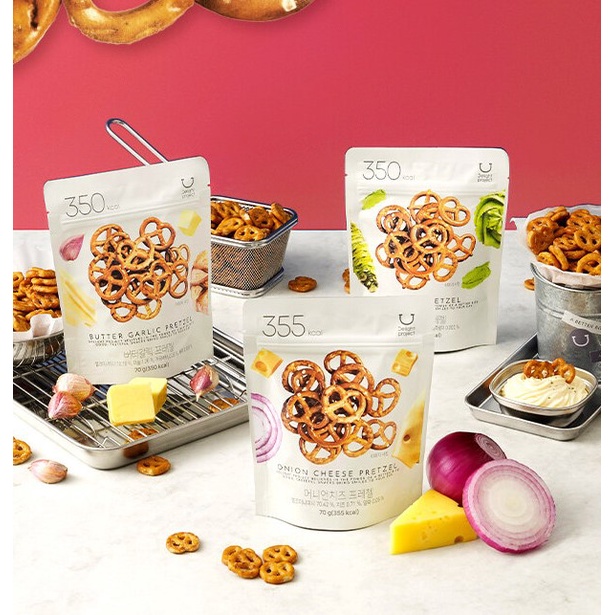 [DELIGHT PROJECT] Low calories seasoning pretzel (3types) Shopee