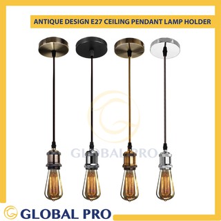 (Red Copper) Antique Design E27 Vintage Copper Ceiling ...