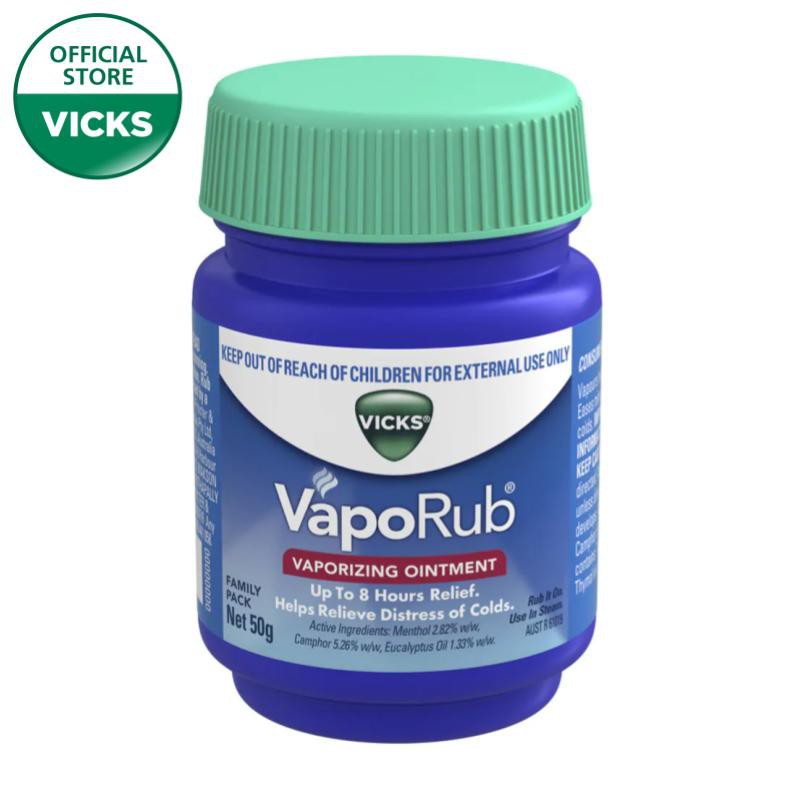 Vicks Vapo Rub Vaporizing Ointment 50g Shopee Singapore
