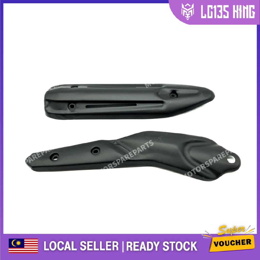 Yamaha 135lc Lc135 V2 V3 V4 V5 V6 Exhaust Cover Muffler Cover Muffler Protector Cover Ekzos Shopee Singapore