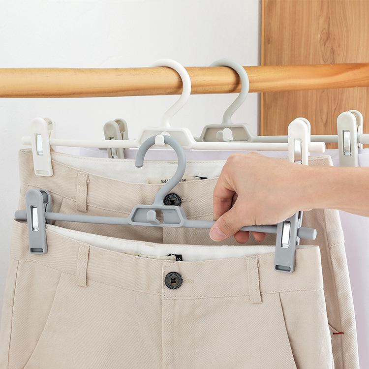 Telescopic Multifunctional Stackable Pants Rack Pants Hanger Household ...