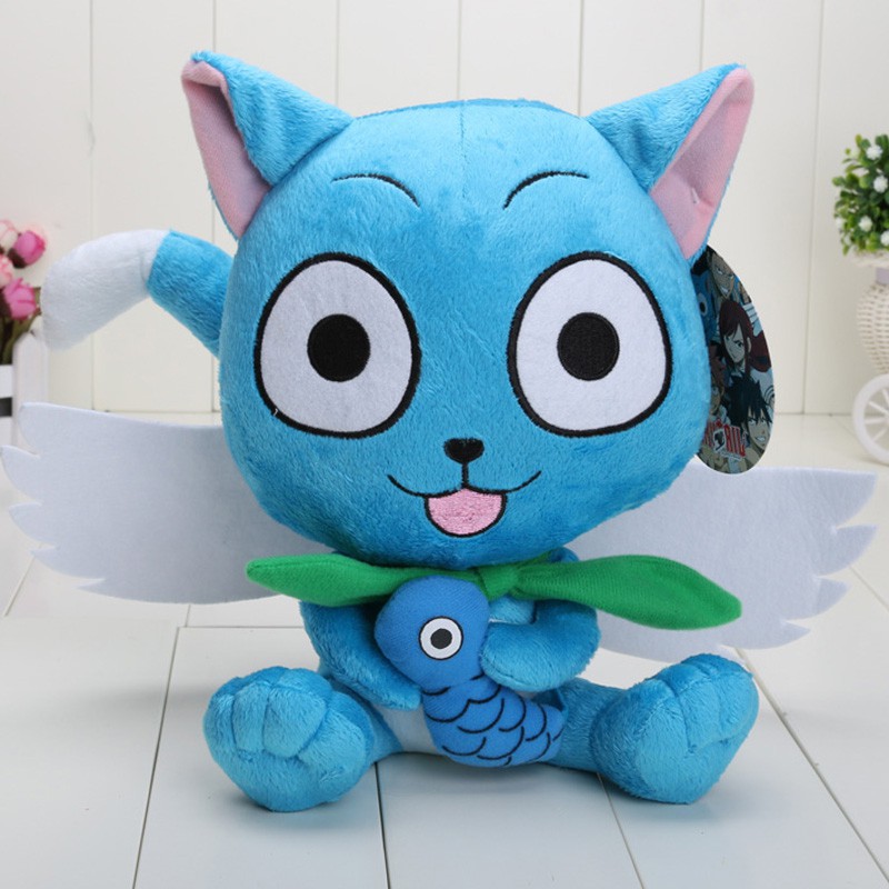 blue plush cat