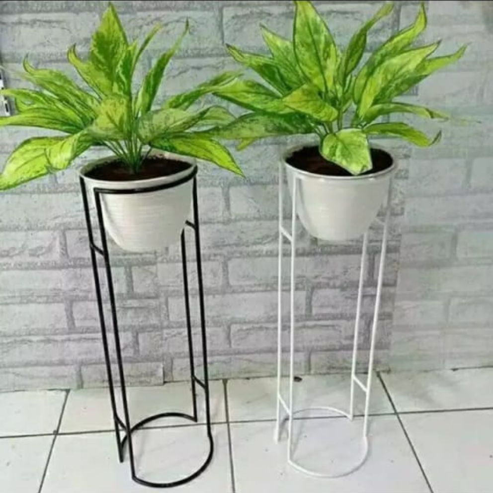 Standing Flower Pot Rack Height 60cm Diameter 16cm Shopee Singapore