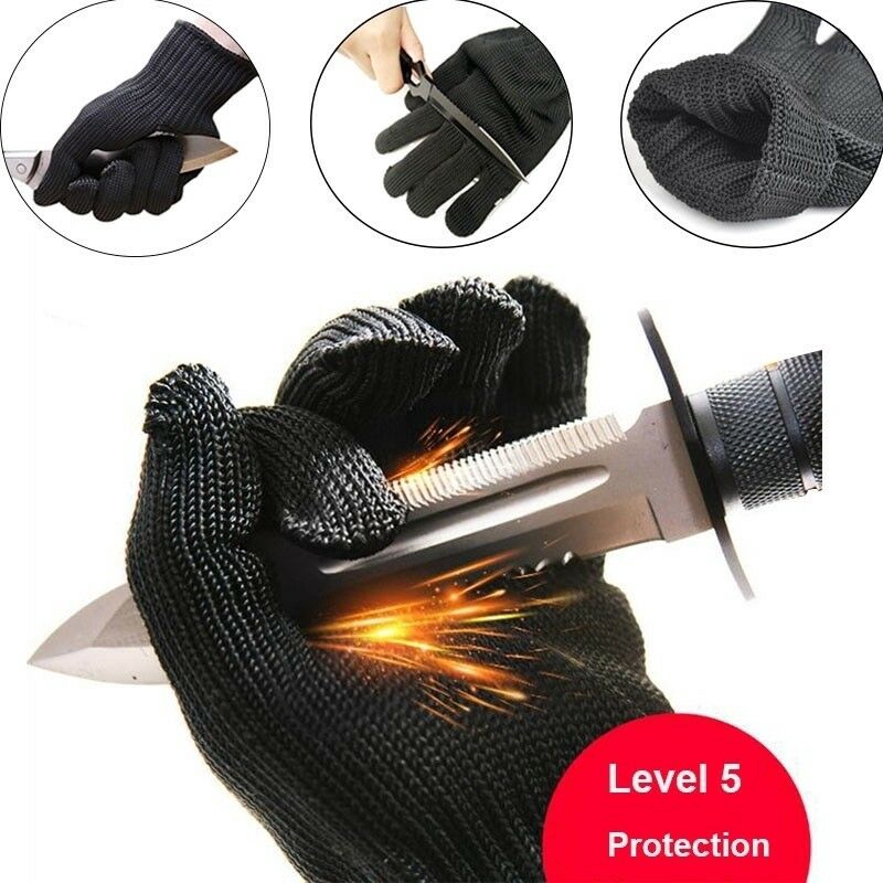 Cut Resistant Made with Kevlar Gloves Working Protective Safety Steel Army-Grade 
