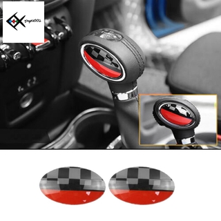 2Pcs Car Gear Shift Knob Cover Sticker for MINI Cooper JCW F54 F55 F56 F57 F60
