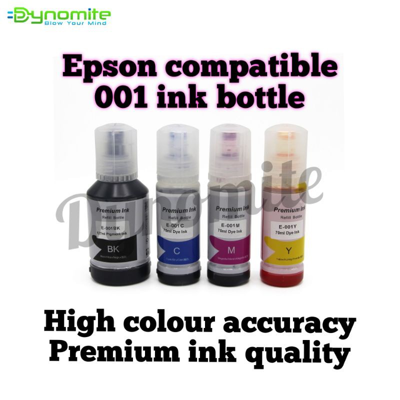 Epson compatible printer 001 ink bottles | Shopee Singapore