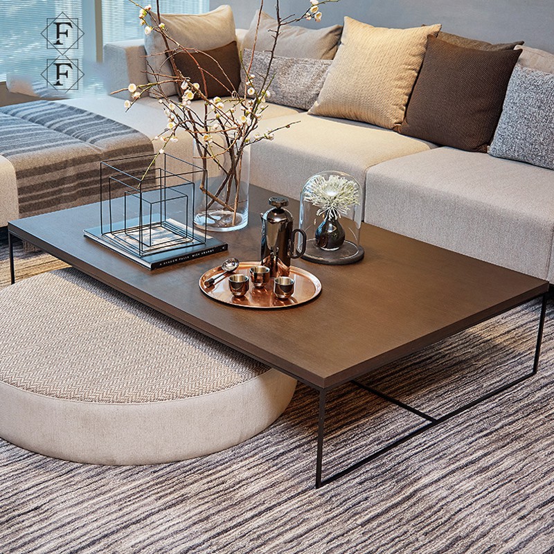 Japanese Style Simple Low Table Loft Modern Living Room Square Tea Table Nordic Solid Wood Bay Window Iron Coffee Table Shopee Singapore