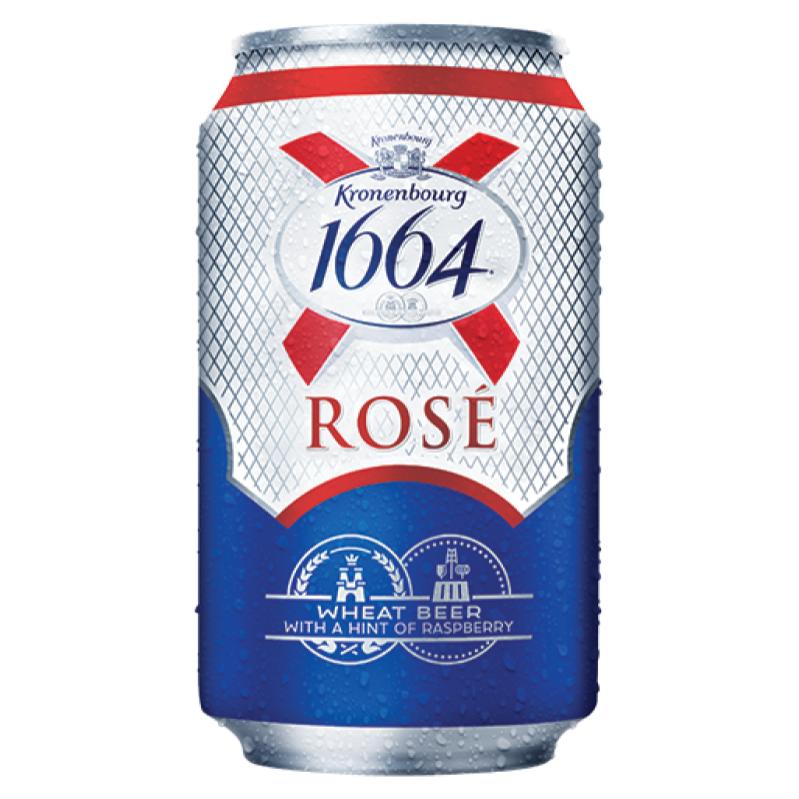 Kronenbourg 1664 Rose Wheat Beer 320ML 1s Can | Shopee Singapore