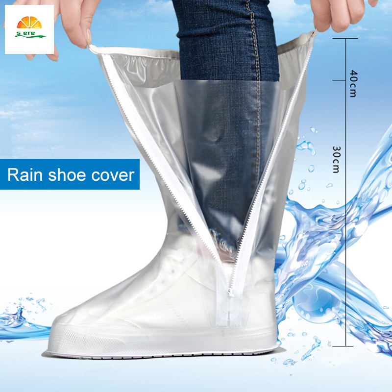 Details about   Shoe Cover Waterproof Reusable Silicone Wear-Resistant Shoes Covers Rain Boots 