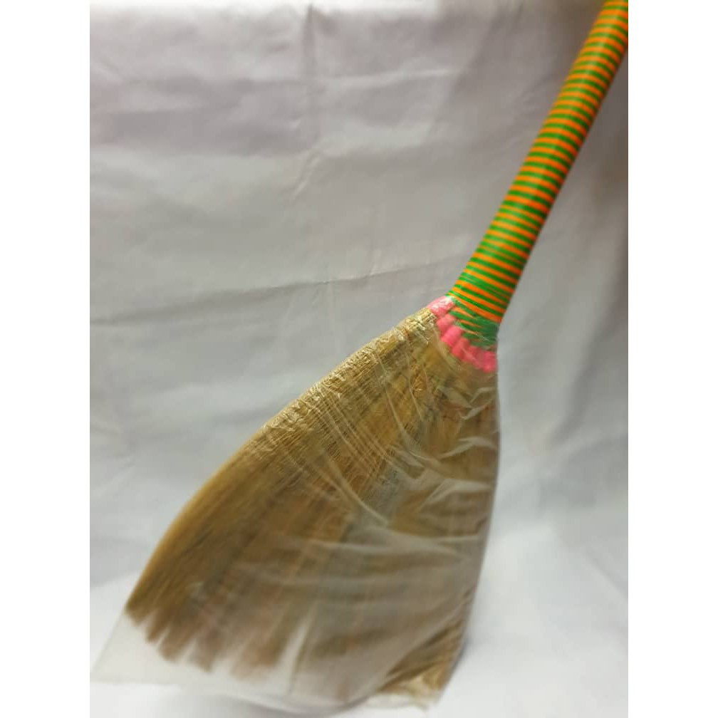 Penyapu Jerami Buluh Handle Penyapu Nylon Brooms Soft 