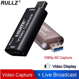 USB 2.0 3.0 to HDMI Video Capture Card 1080P HD Video Recorder Adapter Applicable for PS4/Xbox/Switch
