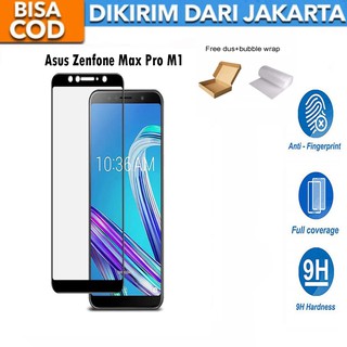 Tempered Glass Zenfone Max Pro M1 ZB601KL / ZB602KL Full Cover / Full Screen Protector Scratch Resistant