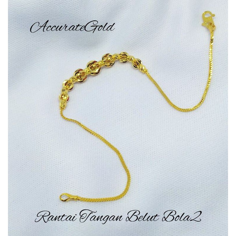 Ball Eel Hand Chain Gold 916 Shopee Singapore